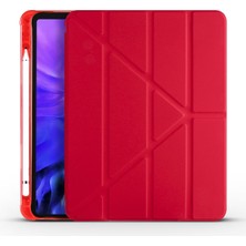 Five-E Apple iPad Air 4.nesil 10.9 (2020) 4 Farklı Standlı Kalemlikli Darbeye Dayanıklı Kılıf A2316 A2324 A2325 A2072