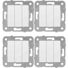 Viko Karre Üçlü Anahtar Beyaz (Çerçeve Dahil) 90967068 (4 Adet)