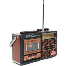 Knstar Nostaljik Kasetçalar 4 Bant Radyo,usb Girişli,fm Radyo,bluetooth Bağlantılı