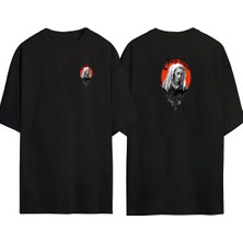 The Wert  Sagrado Ön Arka Baskılı Sıyah Oversize T-Shirt