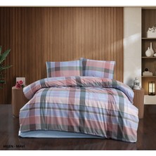 Kristal Bytaç Çift Kişilik Terry Cotton Helen Mavi Nevresim Takımı