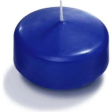 Depposite 48 Lı Mavi Suda Yüzen Mum Çap 5 cm