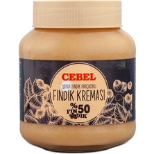 Cebel Fındık Parçacıklı Sütlü Fındık Kreması 350 gr Kav % 50