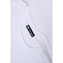 The Wert  Runmay Rıchy Tru Jack Boyz Ön Arka Baskılı Beyaz Oversize T-Shirt
