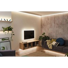 Amber LED 12V Yüksek Parlaklık 4040 Şerit LED Tak Çalıştır Hazır Set, 2 Metre Günışığı, Dokunmatik Aç-Kapa Dim edilebilir Anahtar ve Adaptör Dahil, Gizli Aydınlatma, Mutfak, Tezgah, Dolap İçi ve Ayna İçin