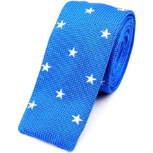 Omark Cotton Blue Stars Kravat