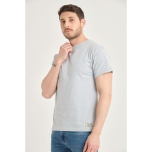 Four Man Erkek  Pamuk Standart Kalıp Kolay Kırışmayan Kumaş Özelliğine Sahip Düz Renk Basic Tişört