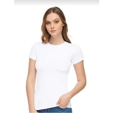 Tutku Elit 2202 Kadın Elastan Sıfır Yaka Yarım Kol Atlet 6 Adet