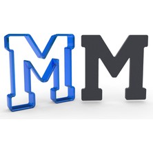 Butedo Büyük M Harfi 11CMPC Kurabiye Kalıbı