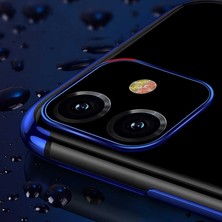 Lucid  Apple iPhone 11  - Dört Köşeli Lazer Silikon Kapak -Glitter-