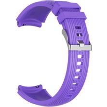 Pilanix Preo Pwatch S1 20 mm Için Klasik Model Ayarlanabilir Çizgili Silikon Kayış-Kordon Krd-18