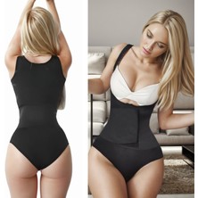KORSEFABRİKA Trend Mood STORE Toparlayıcı Kum Saati Görünümlü Agraflı Bel Ayarlı Zıbın Korse