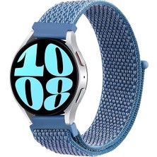 Pilanix Inteya Hi Watch 20 mm Için Hasır Kumaş Desenli Naylon Kayış