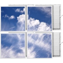 Gök Panel 60X60 LED Panel Sıva Altı Desenli 2x2 Dörtlü Grup 46510167SA