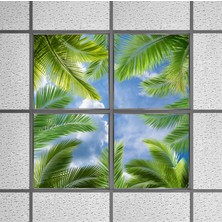 Gök Panel 60X60 LED Panel Sıva Altı Desenli 2x2 Dörtlü Grup 46510156SA