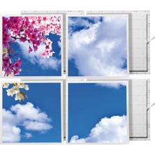 Gök Panel 60X60 LED Panel Sıva Altı Desenli 2x2 Dörtlü Grup 46510193SA