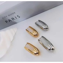 Nilotus Gold Çengel Altın Kaplama Çelik Küpe