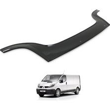 Esa Renault Trafic Ön Kaput Koruyucu Rüzgarlığı Abs Plastik Piano Black 2001-2013 Yıllarına Uyumlu