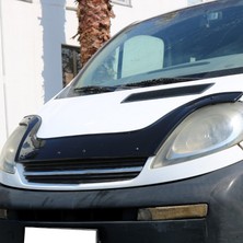 Esa Renault Trafic Ön Kaput Koruyucu Rüzgarlığı Abs Plastik Piano Black 2001-2013 Yıllarına Uyumlu