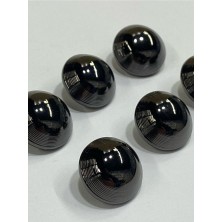 Karan Tuhafiye Metal Düğme/hırka Yelek Boyu/ 6 Lı Set/1,8 CM/JX022/SIYAH