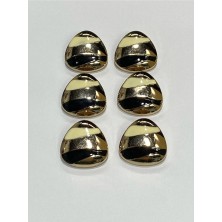 Karan Tuhafiye Metal Düğme/kaban Manto Boyu/ 6 Lı Set/2,5 CM/JX006