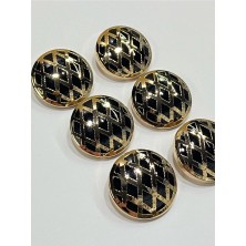 Karan Tuhafiye Metal Düğme/trençkot Ceket Boyu/ 6 Lı Set/2,3 CM/JX008