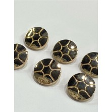 Karan Tuhafiye Metal Düğme/trençkot Ceket Boyu/ 6 Lı Set/2,3 CM/JX26/PARLAK Gold