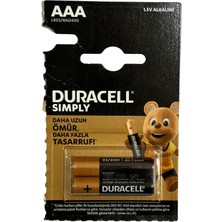 Duracell 1,5V Aaa LR03/MN2400 Ince Pil (Ikili Paket)