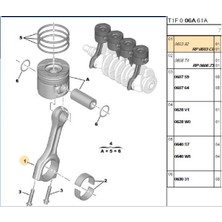 Psa Piston Kolu Tkm 307 C4 Dw6 (1628566280-0603C0-060392)