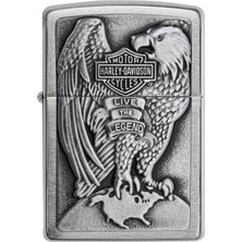 Zippo 200Hd Harley-Davidson Çakmak Brushed Chrome Premium Tasarım ve Rüzgar Geçirmez Özellik