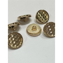 Karan Tuhafiye Metal Düğme/hırka Yelek Boyu/ 6 Lı Set/1,8 CM/JX16/GOLD