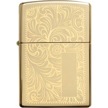 Zippo Reg Brass Venetian Çakmak Altın Renkli Şık Tasarım Benzinli Yakıt Tipi Pirinç Alaşım