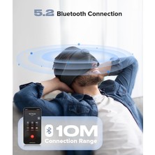 Topoınt Uyku Kulaklıkları Bluetooth 3D Uyku Maskesi - Siyah