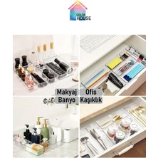 Color House 15'li Organizer Set Makyaj Takı Ofis Çekmece Dolap Banyo Düzenleyici Clear Drawer Organizer