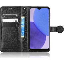 YH Market Samsung Galaxy A23 5g Manyetik Toka Geometrik Desen Deri (Yurt Dışından)