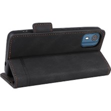 YH Market Nokia C02 Deri Folio Flip Case Için Kılıf Tam Koruma Koruyucu (Yurt Dışından)