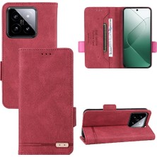 YH Market Xiaomi 14 Için Kılıf Koruyucu Kapak Deri Kart ile Folio Flip Case (Yurt Dışından)