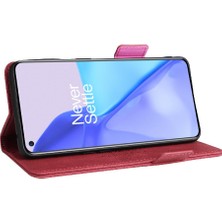 YH Market Kart Tutucu Kickstand ile Oneplus 9 Deri Folio Flip Case Için Kılıf (Yurt Dışından)