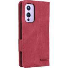 YH Market Kart Tutucu Kickstand ile Oneplus 9 Deri Folio Flip Case Için Kılıf (Yurt Dışından)