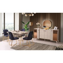 Avm 24 Mısır Mdf Ledli Aynalı Konsol-Kum Beji-Ücretsiz Nakliye Montaj