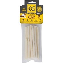 Delibon Deri Burgu Çubuk Orta Boy 12LI Paket Beyaz