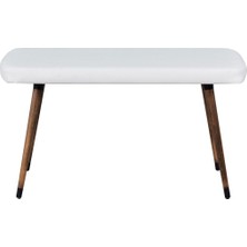Vilinze Eames Ahşap Ayak Deri Mutfak Masası Bankı