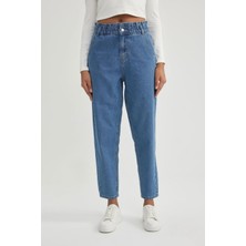 DeFacto Paperbag Yüksek Bel Bilek Boy Jean Pantolon B6512AX24SP