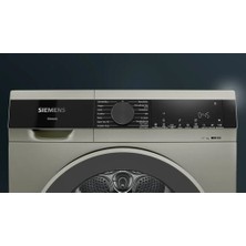 Siemens WQ41G20TTR IQ300 9 kg Silver Isı Pompalı Kurutma Makinesi