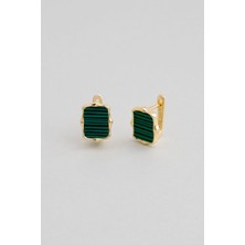 So CHIC Serenity 18 Ayar Sarı Altın Kaplama Gümüş Minimal Küpe