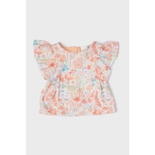 Layette Kız Bebek Desenli Bluz