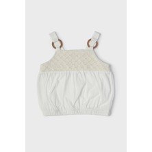 Gb Baby Layette  Kız Bebek Ekru Bluz