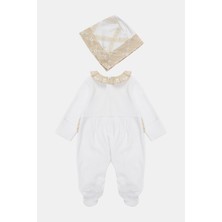 Layette Bg Store Kız Bebek Beyaz Tulum 23SS0LT7801