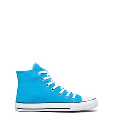 Tonny Black Çocuk Unisex Mavi Rahat Kalıp Bağcıklı Uzun Spor Ayakkabı