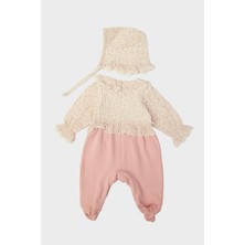 Layette Bg Store Kız Bebek Desenli Tulum 23FW0LT7811